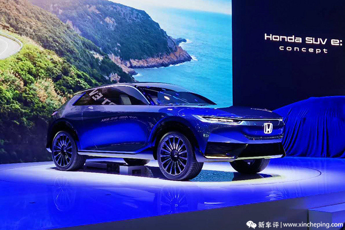 honda e|本田首款H标纯电动概念车/CR-V插混亮相北京车展