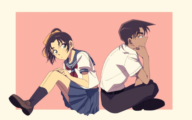 基德和青子之间的互动很有爱|平次|快斗|名侦探柯南|青子|基德|毛利兰