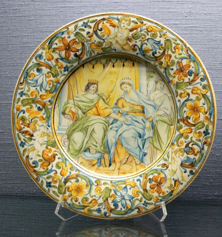 拔示巴》(17世纪晚期)意大利陶艺家卡洛·安东尼奥·格鲁(1655-1723)