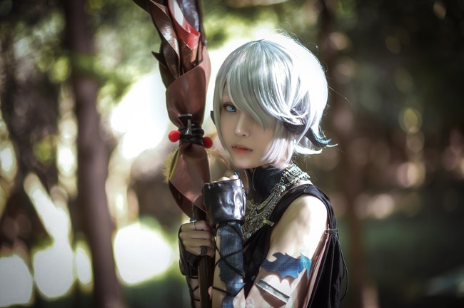 最终幻想14夜之民隆卡的白魔cosplay