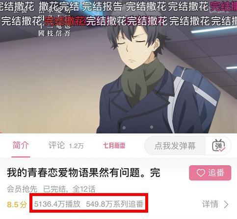 年7月新番表现如何 日漫区后继乏力 国漫有2亿新番 腾讯新闻