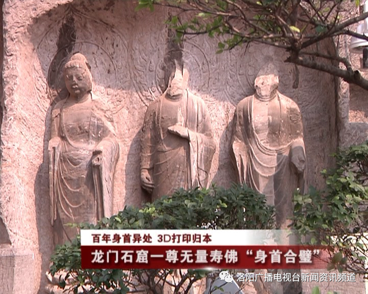 无量寿佛|龙门石窟一尊无量寿佛“身首合璧”