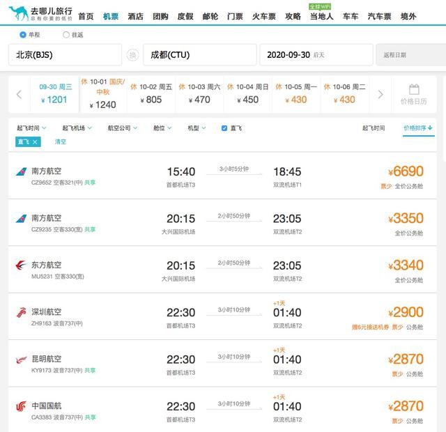 成都|国庆大假成都有多“热”？让一张机票告诉你