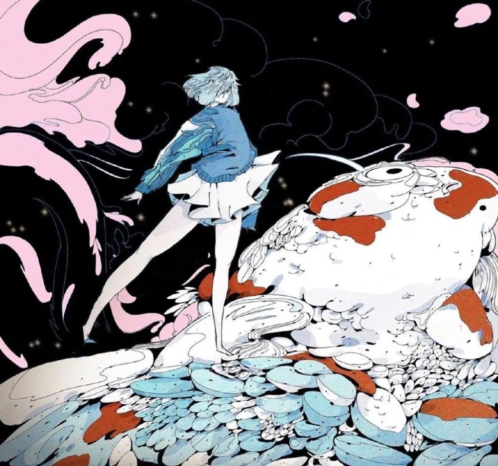 插画|安利一组插画，艺术形式表现，构图值得参考