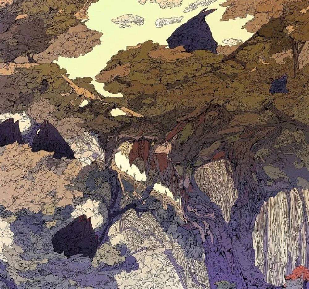 插画|安利一组插画，艺术形式表现，构图值得参考