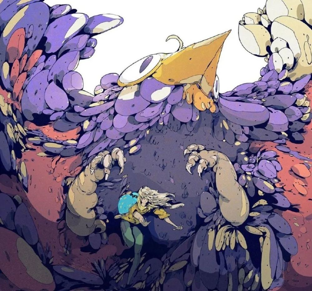 插画|安利一组插画，艺术形式表现，构图值得参考