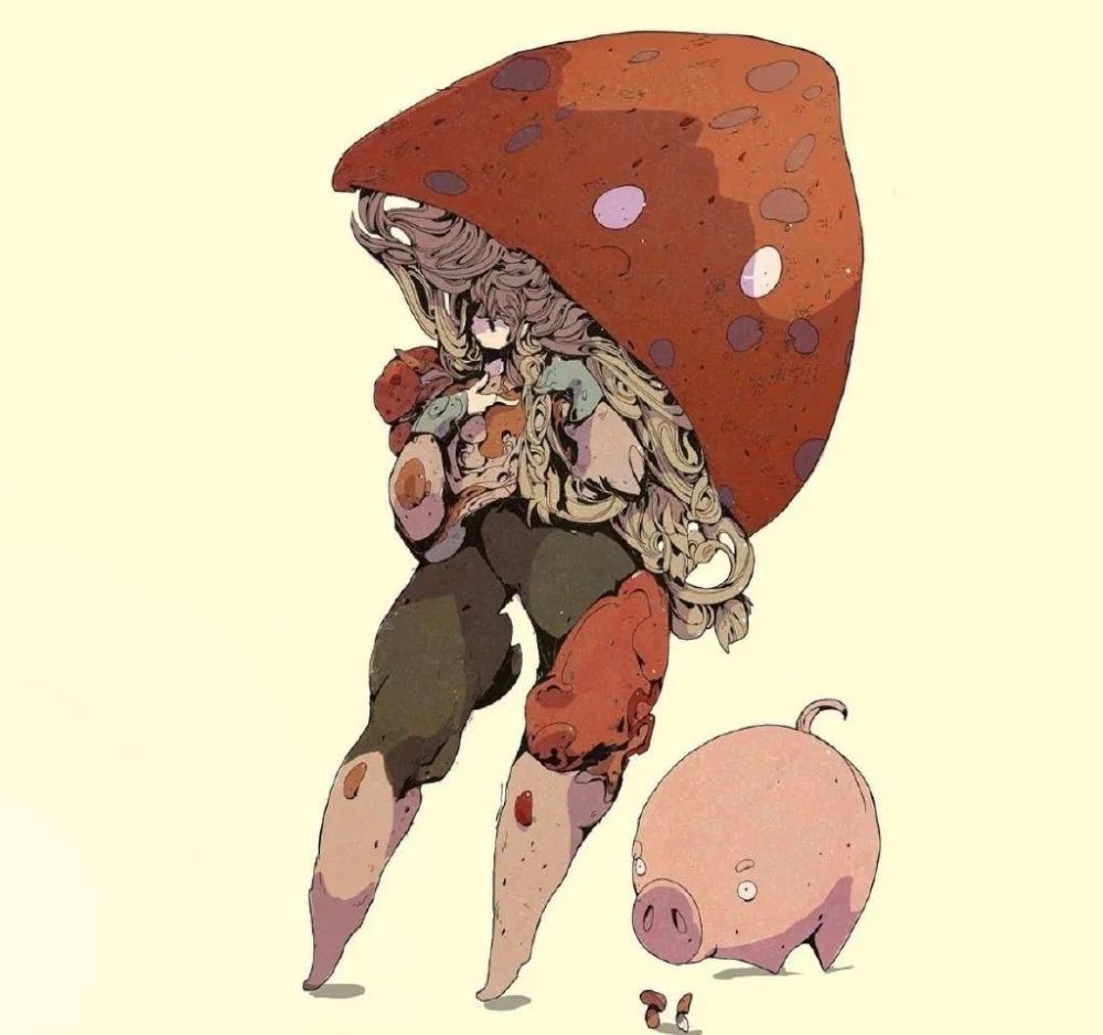 插画|安利一组插画，艺术形式表现，构图值得参考