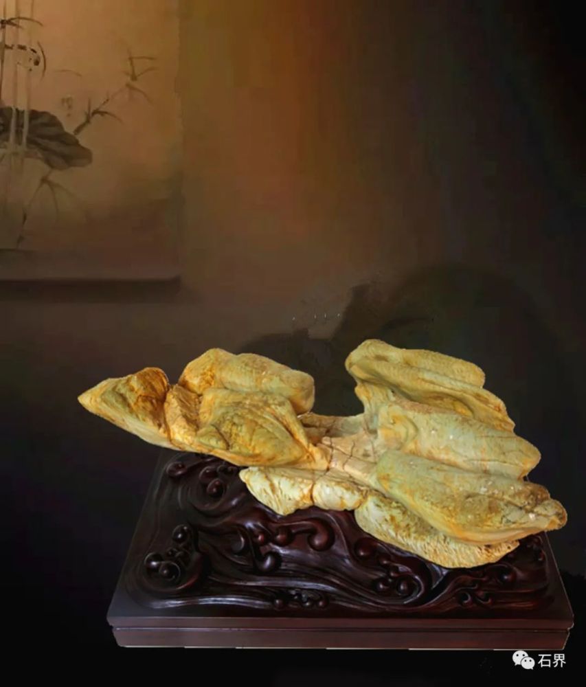 雅石共赏 | 松花石《远古精灵》 图