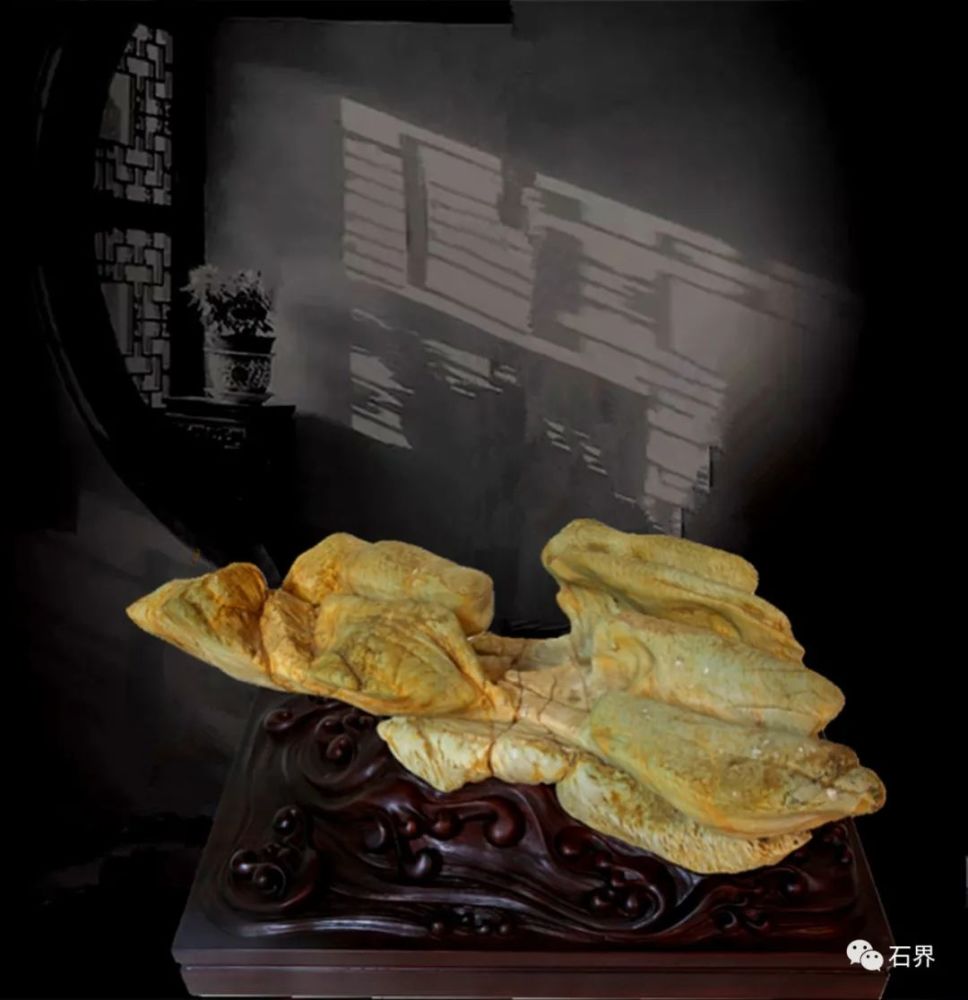 雅石共赏 | 松花石《远古精灵》 图