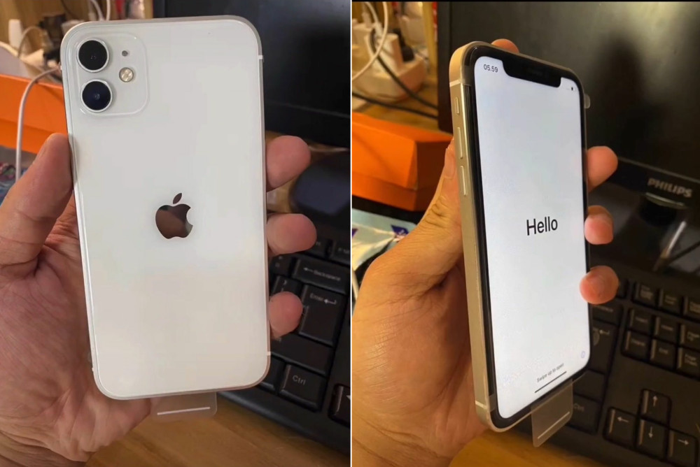 iphone12 mini真機曝光:屏幕已點亮,可單手操作!_騰訊新聞