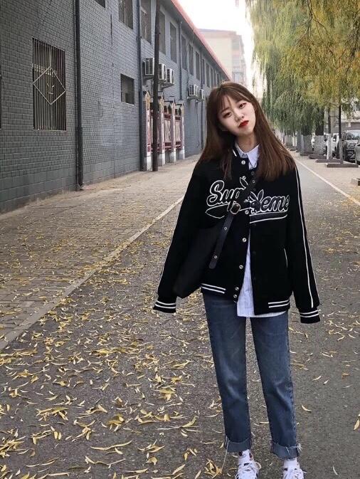 棒球服原来这么好看百搭又日常每个女生都值得拥有
