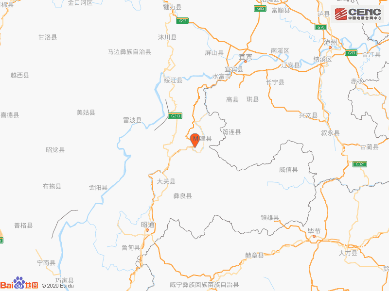 盐津县|云南昭通市盐津县发生2.9级地震