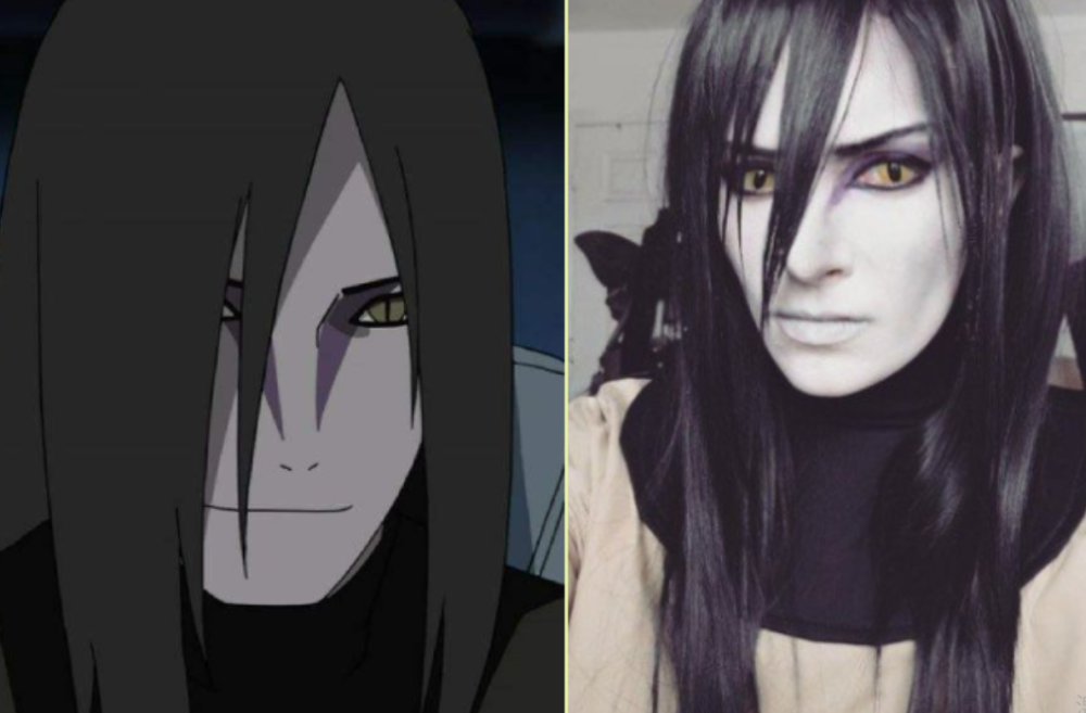 小姐姐cos火影大蛇丸神还原看到我爱罗漫迷我跪了