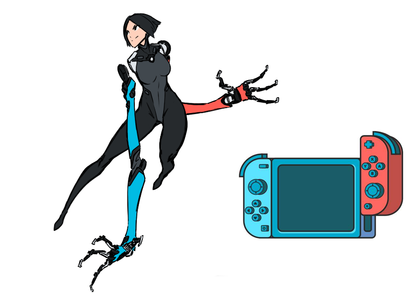 游戏机拟人幻化美女御姐ps5是男人梦想魔方也成为双马尾妹子