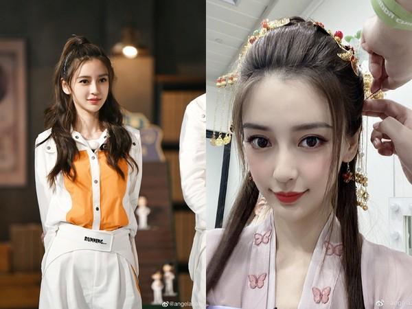 翻攝自微博/angelababy)除了髮型引發討論,angelababy擁有1/4德國血統