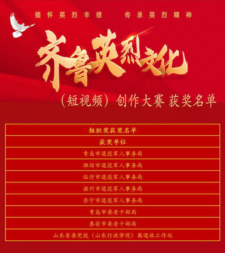 张雨晴|齐鲁英烈文化创作大赛获奖名单出炉