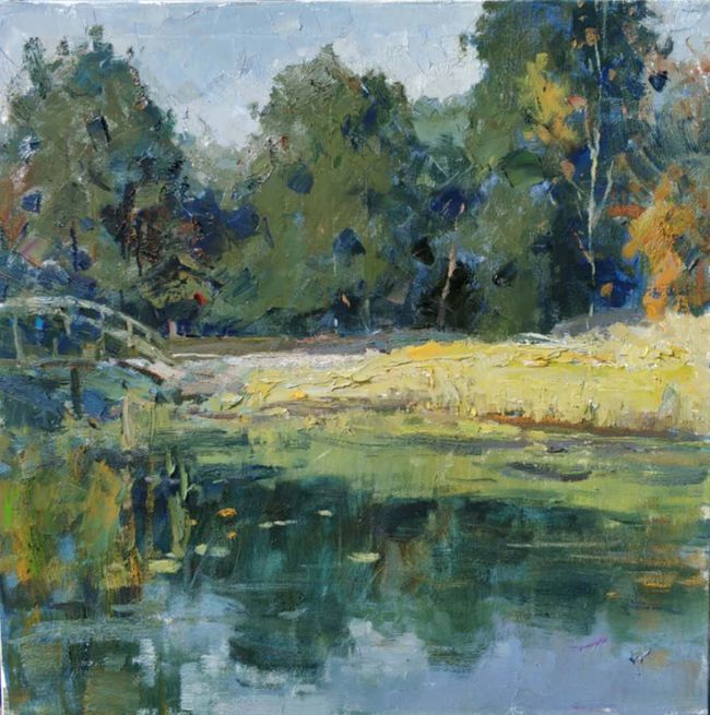 油画|油画“老炮儿”绘金秋 墨骨油画学会吹响写生“集结号”