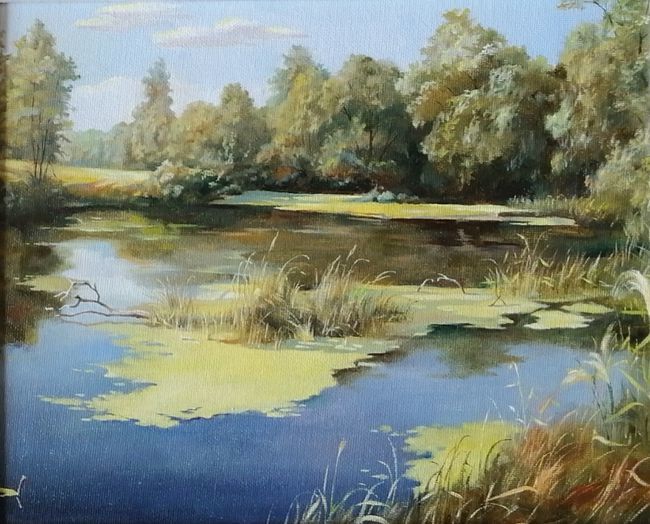 油画|油画“老炮儿”绘金秋 墨骨油画学会吹响写生“集结号”