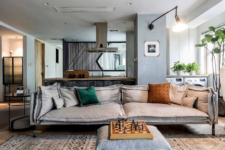 主卧室|北京姑娘家的高级场面：140㎡只留主卧其余全打通，宽敞通透有品味