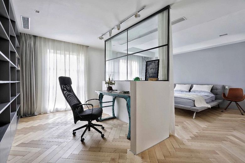 主卧室|北京姑娘家的高级场面：140㎡只留主卧其余全打通，宽敞通透有品味