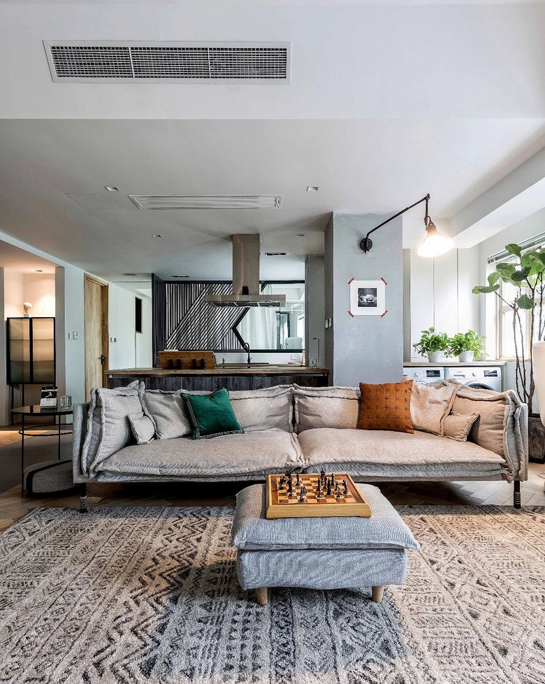 主卧室|北京姑娘家的高级场面：140㎡只留主卧其余全打通，宽敞通透有品味