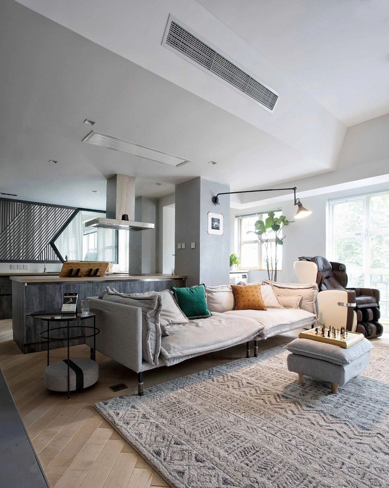 主卧室|北京姑娘家的高级场面：140㎡只留主卧其余全打通，宽敞通透有品味