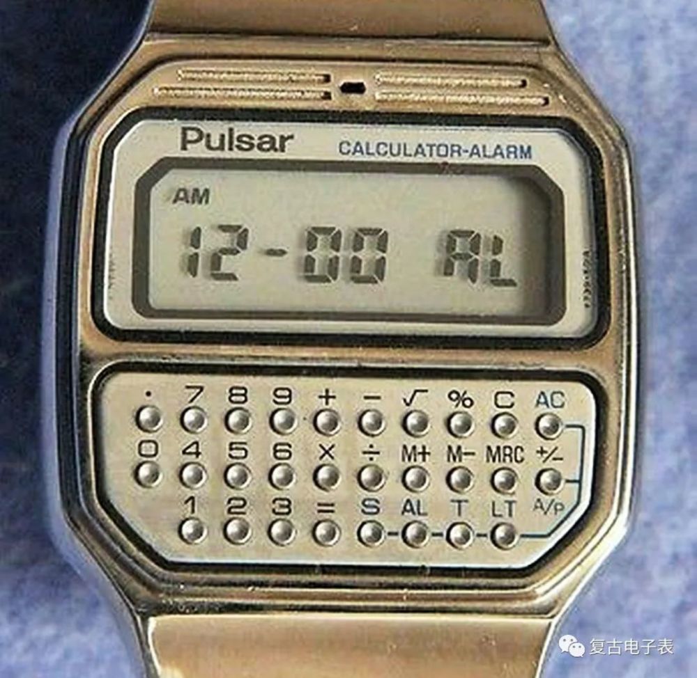 精工脉冲星全金属旋盖计算机手表seikopulsary739