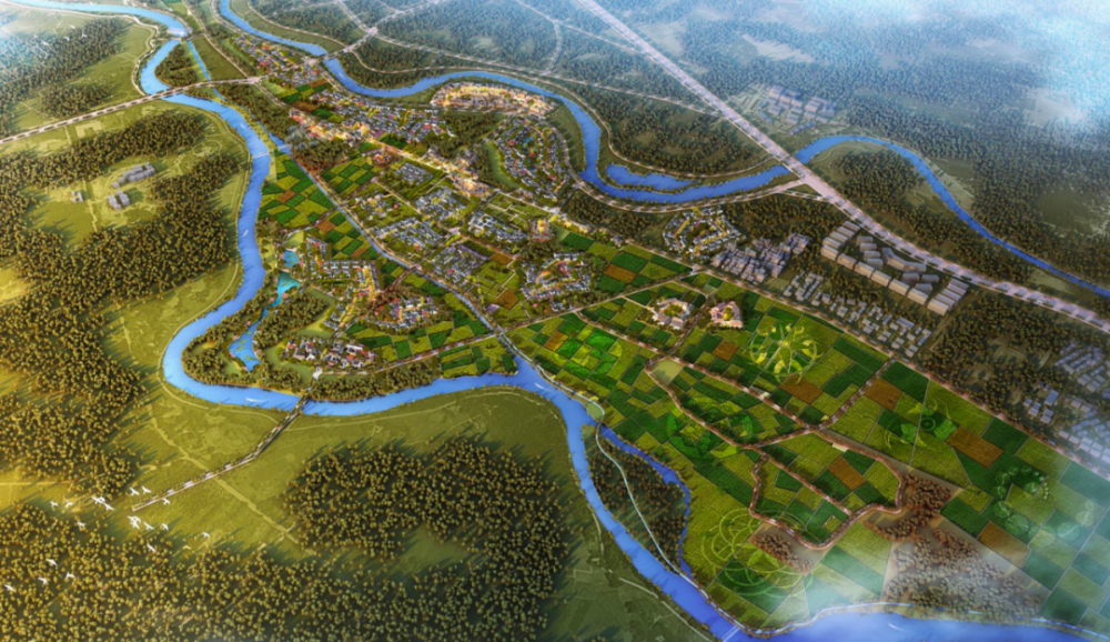 亲水度假区位于全国十大最美乡村——成都市郫都区三道堰镇青杠树村