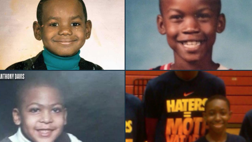 詹姆斯两项数据又登顶,官方晒球员童年照预热,你能认全?