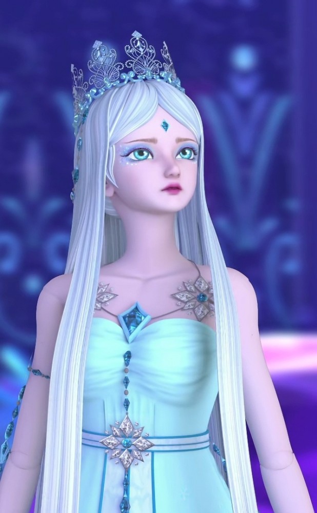 精灵梦叶罗丽:颜爵和冰公主甜甜的同框图,冰公主个人美图也走一波