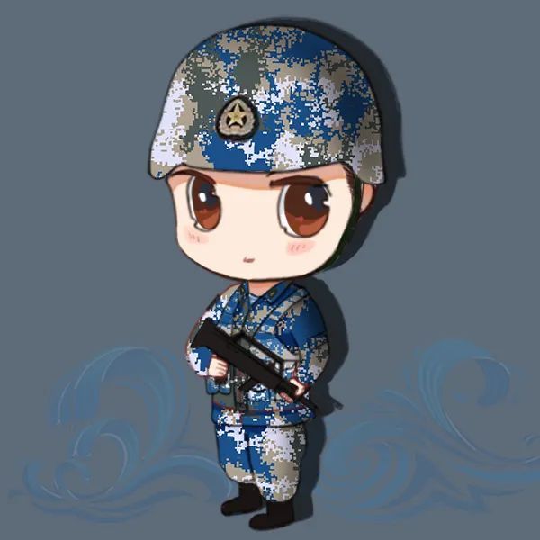 欢度国庆小视为您奉上超可爱的兵哥哥小头像