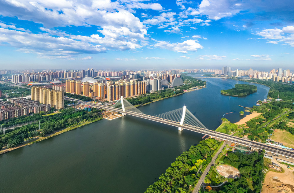 瀋陽渾河東段高坎橋50-4 瀋陽渾南市民公園50-3 夕陽西下瀋陽渾河長青