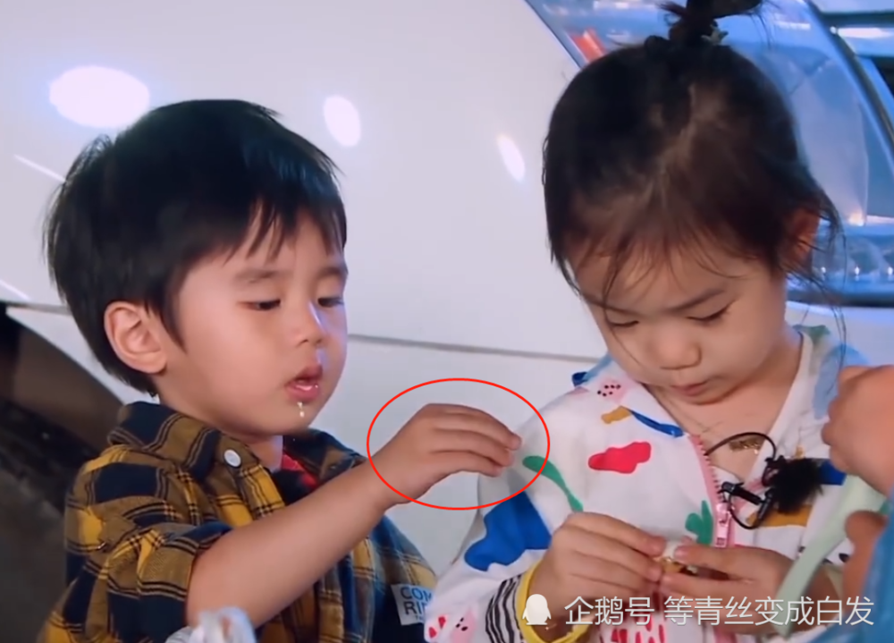 小九想吃lucky剥的鹌鹑蛋,谁注意他的小表情?网友笑出鹅叫声_腾讯新闻