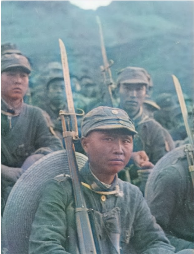 真实八路军战士的彩色老照片个个都是抗日英雄