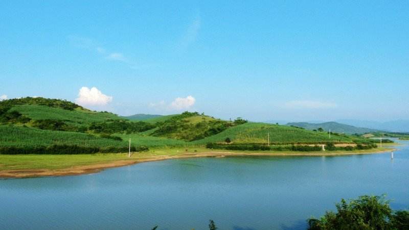 石祥河水库大梭峡谷古象温泉度假村运江古镇武宣县八仙天池五马拦江百