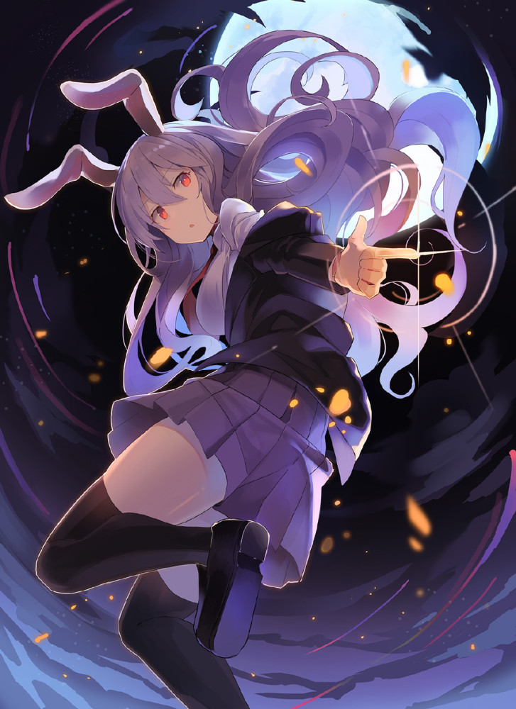 p站美图还是兔兔!《东方project》铃仙壁纸特辑