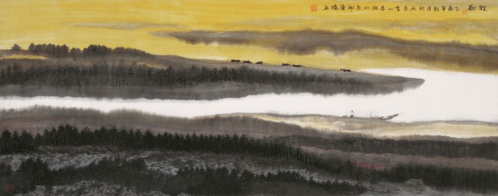 邱汉桥|邱汉桥山水画：雄浑厚重中透出灵情，闲情逸趣中彰显大气