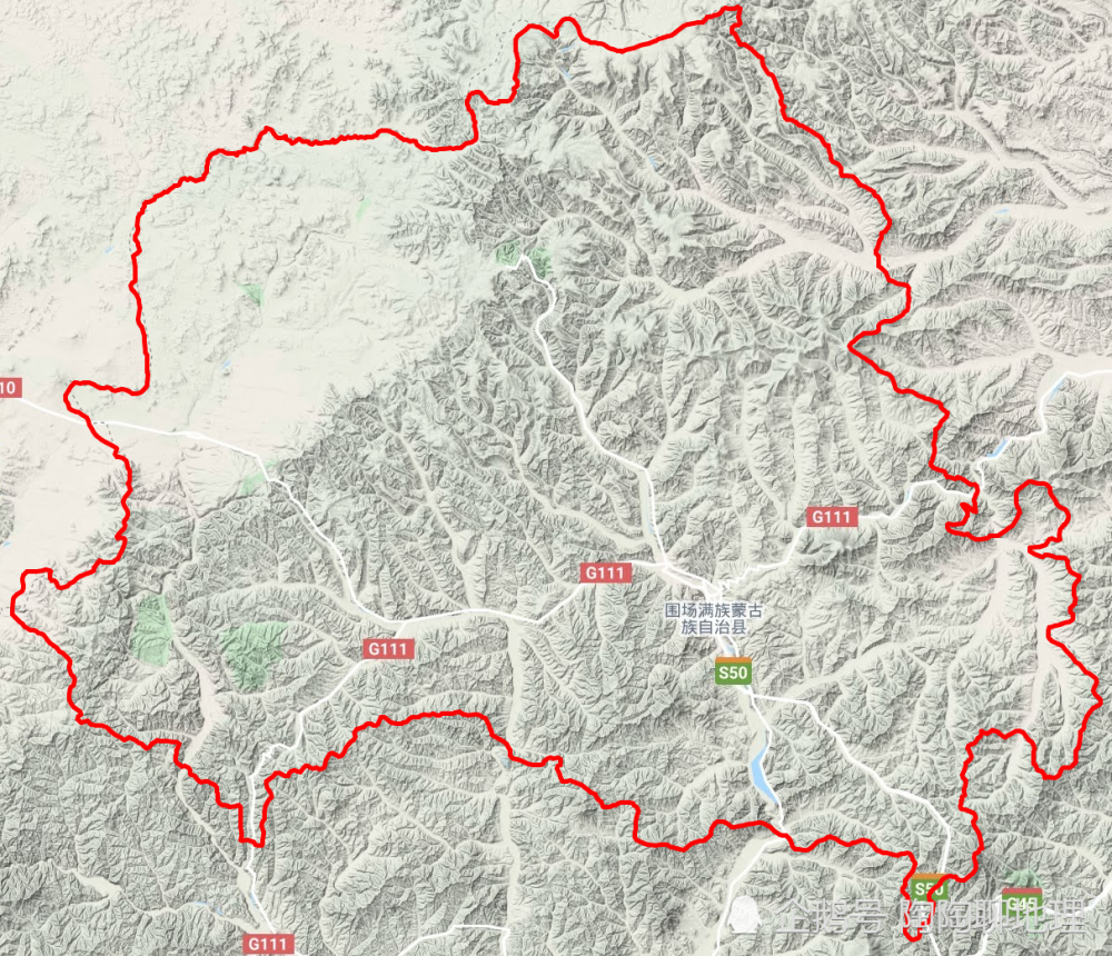 大興安嶺山脈的尾部與燕山山脈等山脈交匯於圍場縣,所以全縣地形以