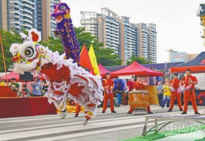 中山市|东 区第二届武术龙狮交流赛举行