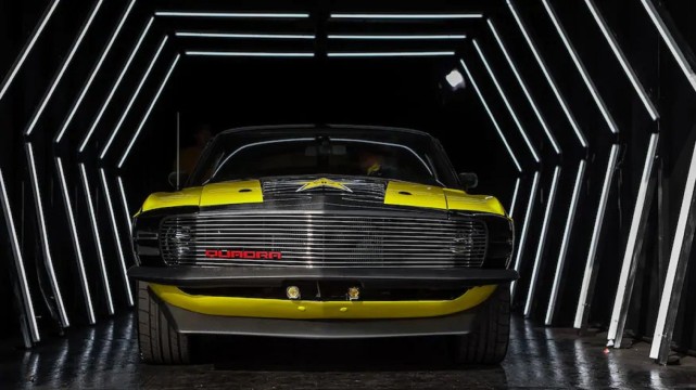 福特野马quadra从虚拟游戏到现实世界肌肉车改装鉴赏