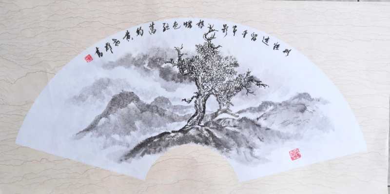 肖世雄|肖世雄国画作品祝福祖国繁荣昌盛，人民幸福安康