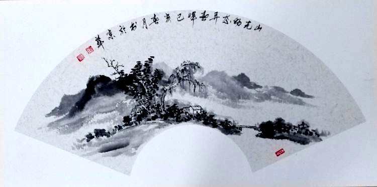 肖世雄|肖世雄国画作品祝福祖国繁荣昌盛，人民幸福安康