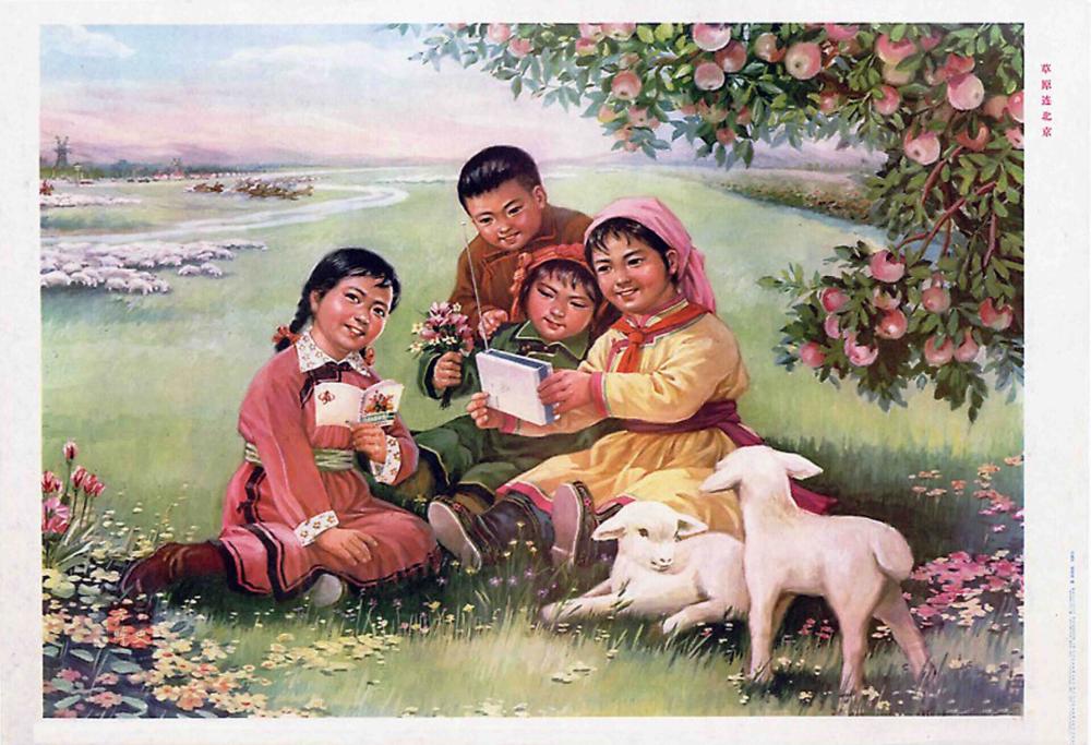 年画|年画欣赏，又是一个丰收年，绣鸳鸯，花好月圆，水漫金山