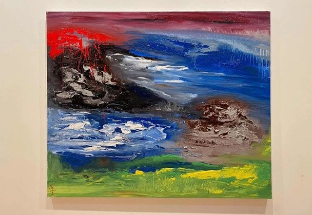 马云|马云变身“画家”，为武汉画了幅油画，网友：还有马云不会的吗？