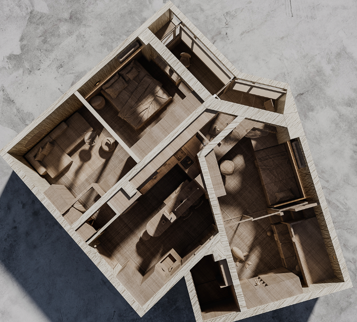 小户型设计|房子再小也是家！北京一家四口住58㎡，空间丝毫不浪费