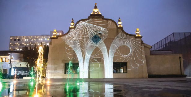 上生新所夜景.(上海现代人剧社供图)