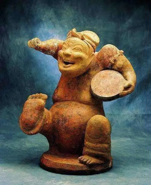 陶俑|我和击鼓说唱陶俑互换身份