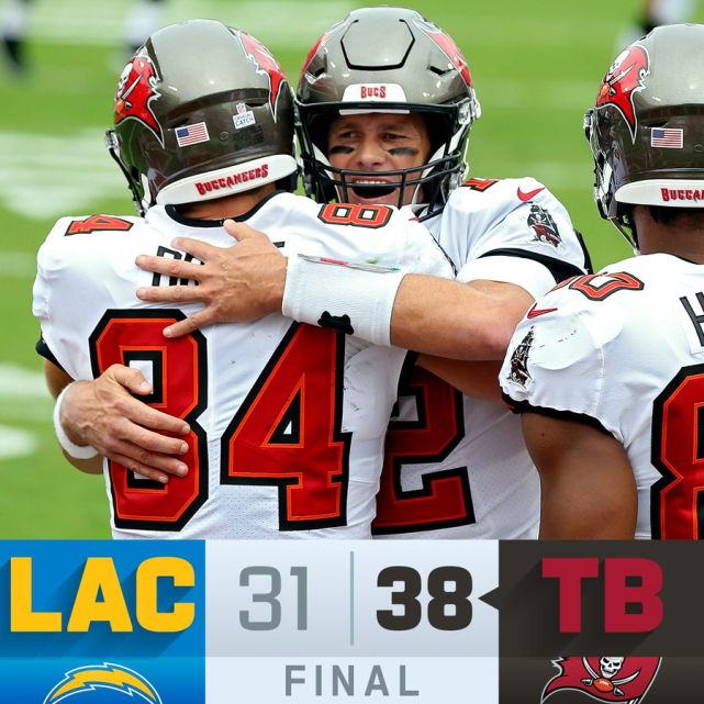 布雷迪王者归来单场传出5达阵率海盗完成队史第二大逆转