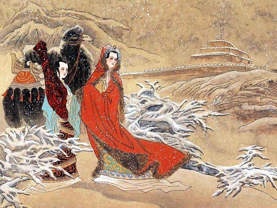 大隋义成公主,为救大隋连嫁四任可汗,最后被李靖斩杀在荒地!
