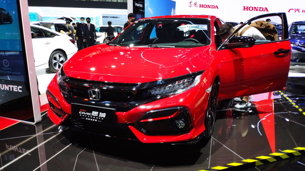 本田思域hatchback|2020年北京车展：本田思域HATCHBACK实车